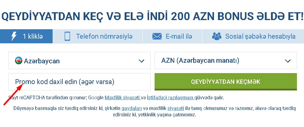1xbet promosyon kodu Azerbaycan